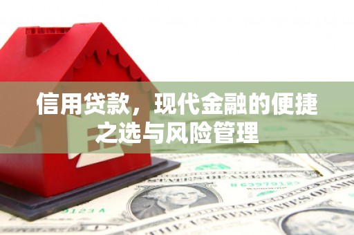 猇亭信用贷款，现代金融的便捷之选与风险管理