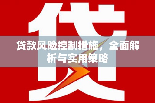 猇亭贷款风险控制措施，全面解析与实用策略