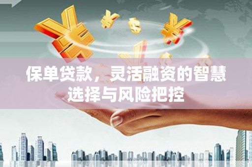 猇亭保单贷款，灵活融资的智慧选择与风险把控