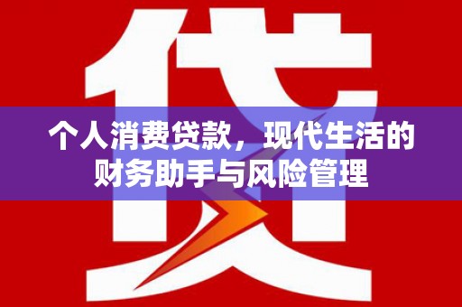 猇亭个人消费贷款，现代生活的财务助手与风险管理