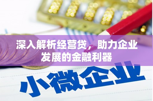 猇亭深入解析经营贷，助力企业发展的金融利器