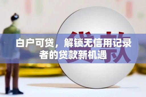 猇亭白户可贷，解锁无信用记录者的贷款新机遇