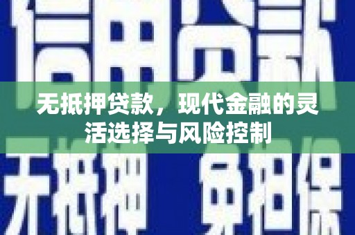 猇亭无抵押贷款，现代金融的灵活选择与风险控制