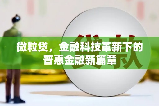 猇亭微粒贷，金融科技革新下的普惠金融新篇章