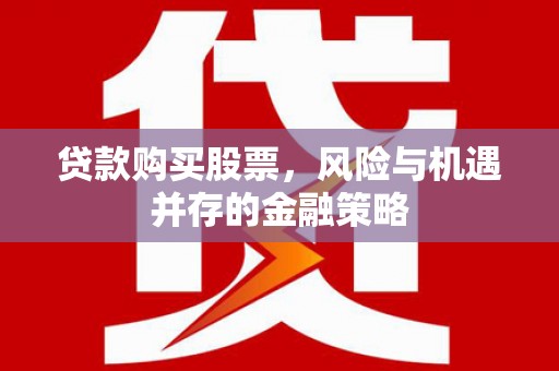猇亭贷款购买股票，风险与机遇并存的金融策略