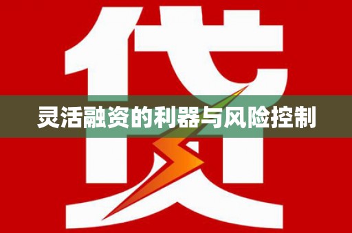 猇亭灵活融资的利器与风险控制