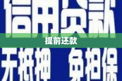 猇亭提前还款