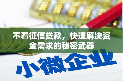 猇亭不看征信贷款，快速解决资金需求的秘密武器