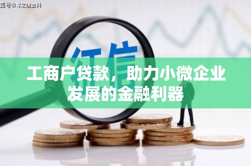 猇亭工商户贷款，助力小微企业发展的金融利器