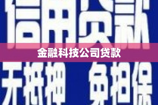 猇亭金融科技公司贷款