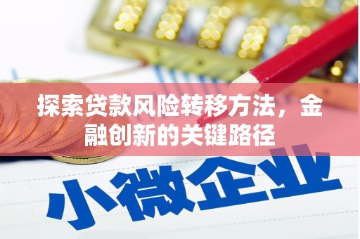 猇亭探索贷款风险转移方法，金融创新的关键路径