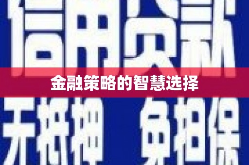 猇亭金融策略的智慧选择